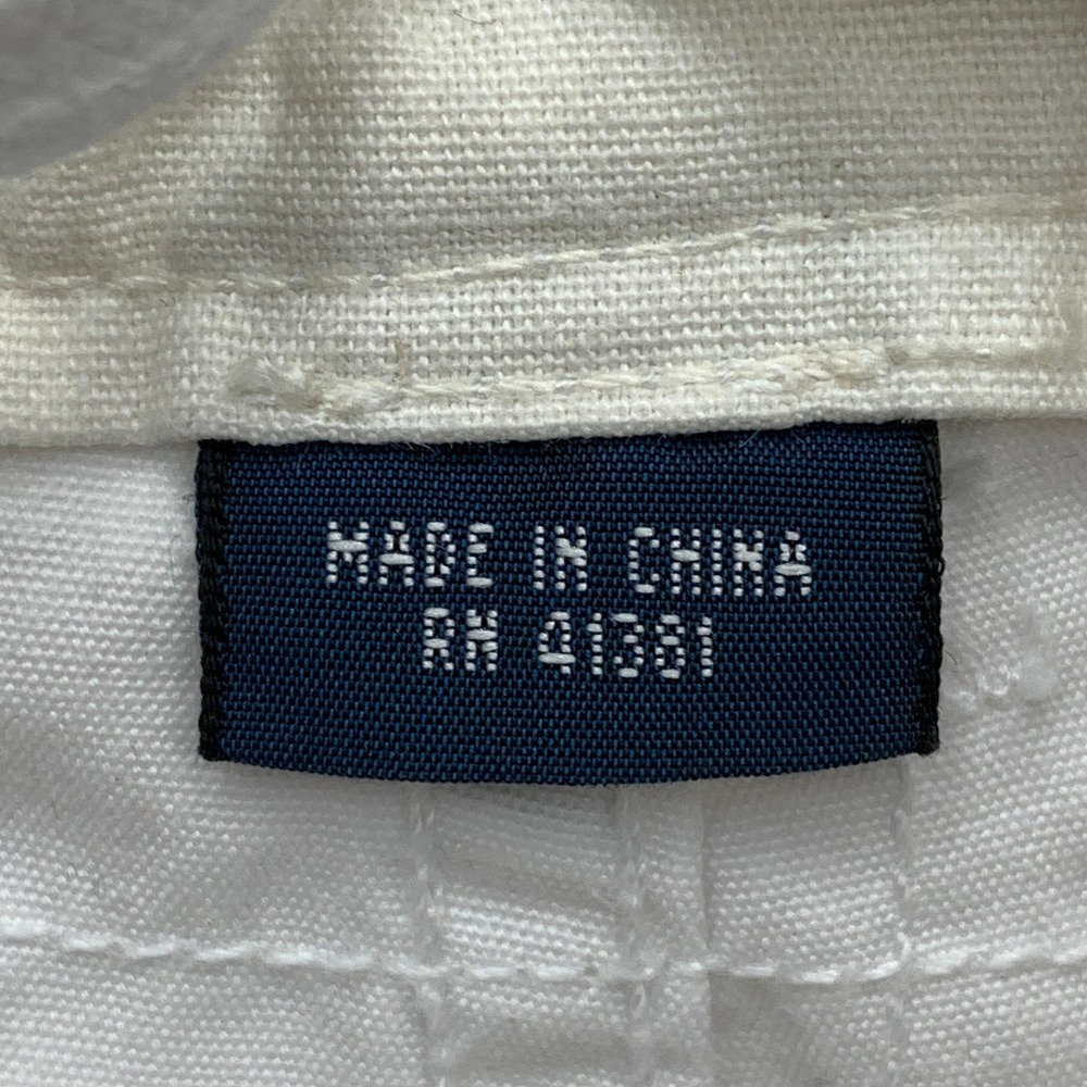 Polo Ralph Lauren White Cotton Cargo Shorts Size 40 Drawstring‎ Waist Pockets - Picture 6 of 11